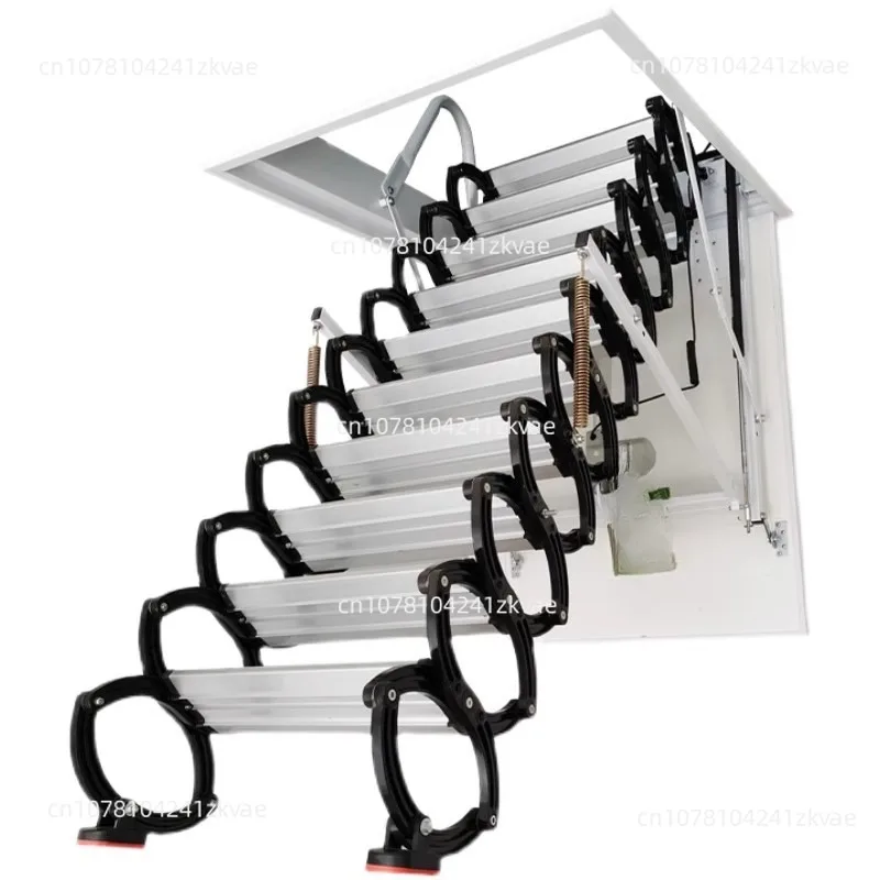 Retractable Stairs Household Attic Indoor  Lift Hidden Foldable  Ladder