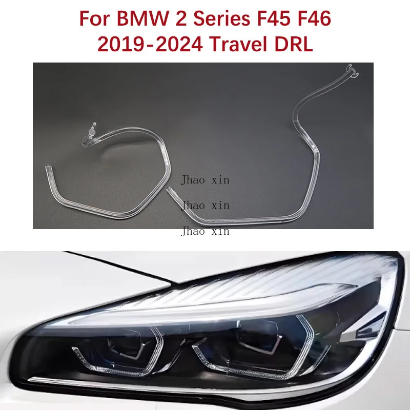 

Car DRL Light Guide Strip For BMW 2 Series F45 F46 Touring 19-2024 Front Headlight Angel Eye Ballast White Light Module Conduit