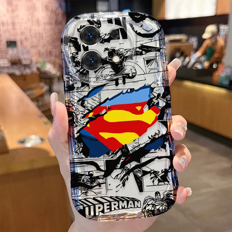 J-Joker S-Superhero Phone Case for Xiaomi Redmi Note 13 12 11 Pro Plus 4G 5G 13C 12C Turbo 12S 11S 10 9 11A 9C Shockproof Cover