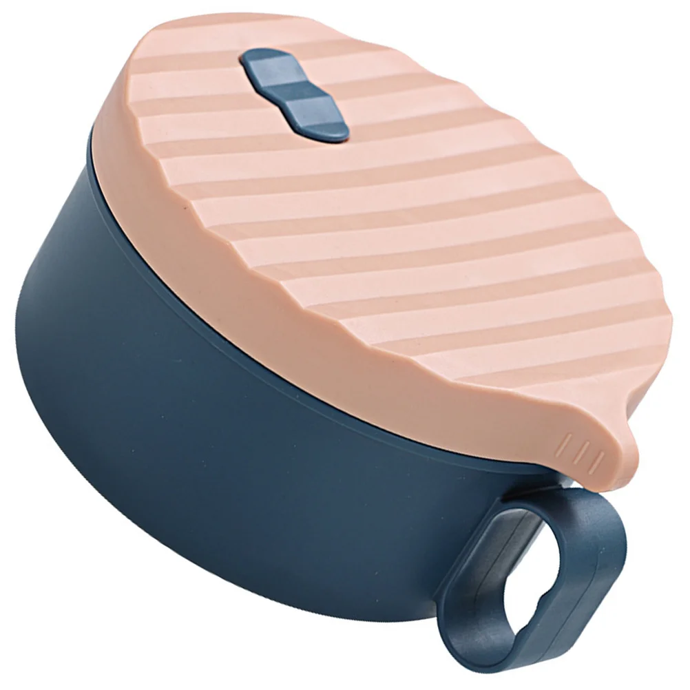 

1Set Stainless Steel Ramen Bowl Large Capacity Easy Clean Lunch Box with Lid Handle Chopsticks Instant Noodle Container