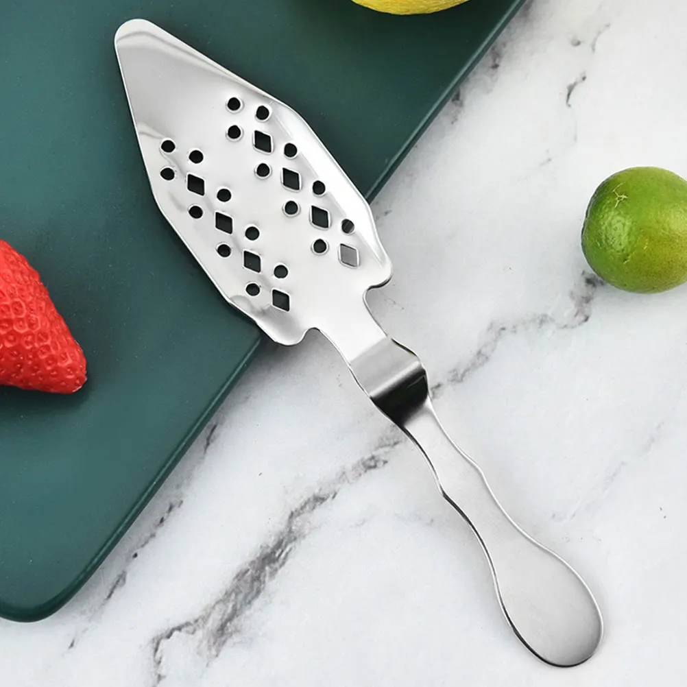 

1pcs Absinthe Spoon Stainless Steel 304 Hollow Dripper Scoop Delicate Handheld Filter Silver Cocktail Bar Tool Strainer