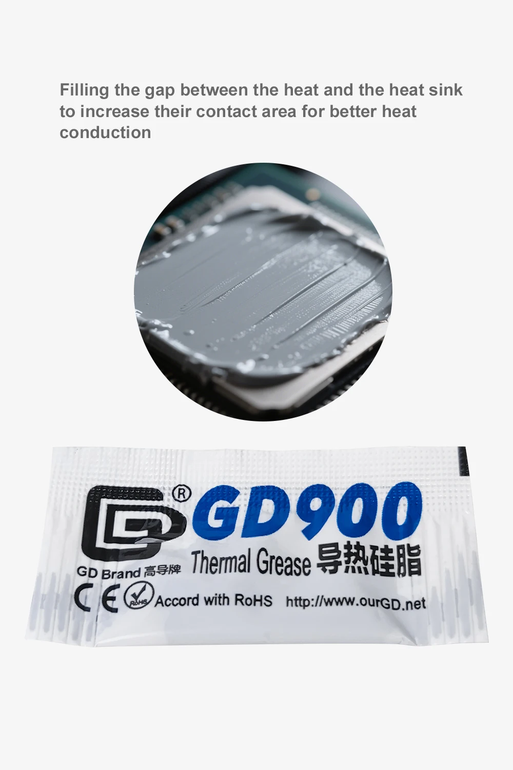 5/10/20/30 Stück Wärmeleitpaste Geeignet für Bambulab P1s Mini Thermische Paste GD900 Passend für Bambu Lab Hotend X1c 3D-Drucker – Detail 2