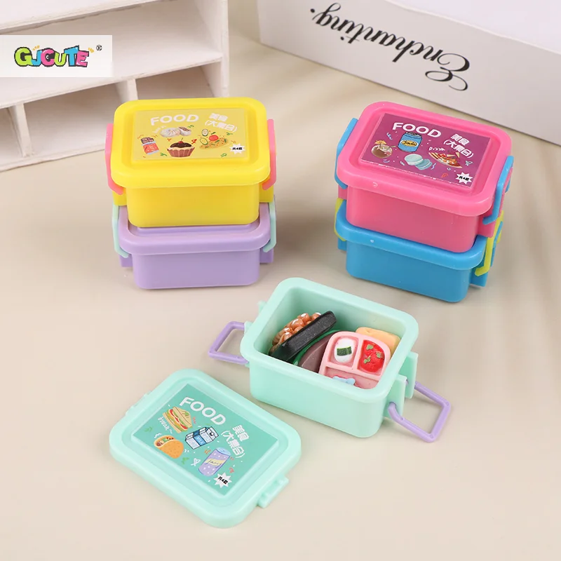 1 Set Decompression Toy New Miniature Dollhouse Simulation Food Game Blind Box Blyth Doll Kitchen DIY Accessories