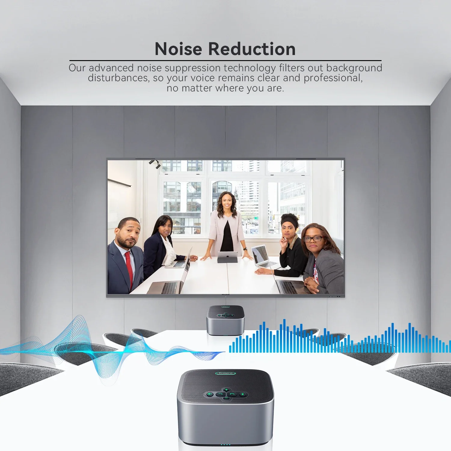 ميكروفون Tenveo 360 مع POE/USB، 6 قطع متتالية، لاقط 3 أمتار للصوت الشفاف #5