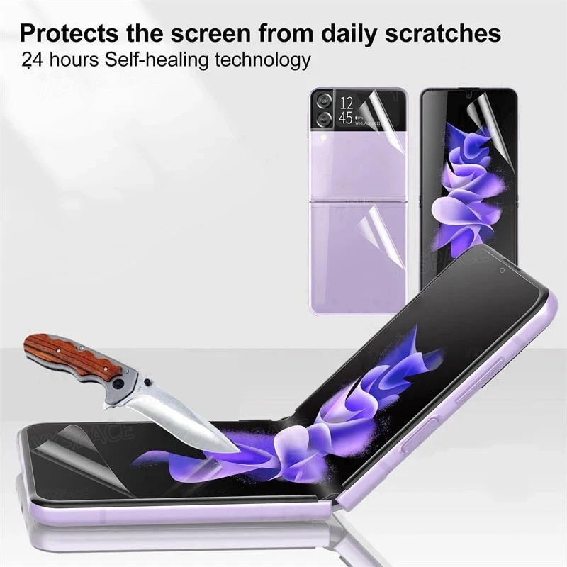 Vorder- und Rückseite Mattierte Hydrogel-Folie für Samsung Galaxy Z Flip 8 7 FE 6 5 4 3 HD Klare Weiche Displayschutzfolie Anti-Fingerabdruck – Detail 16