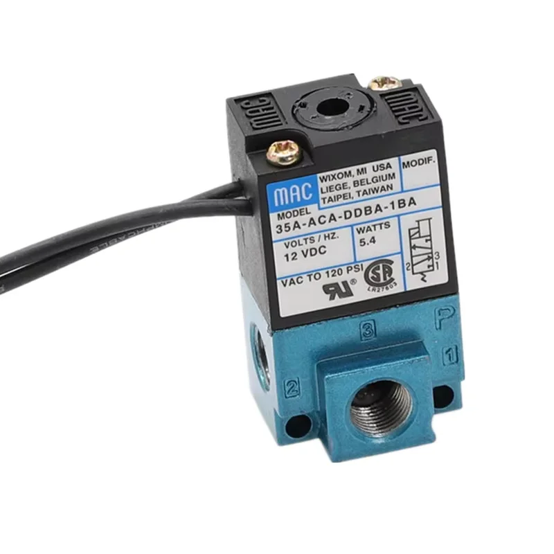 MAC 3 Port Electronic Boost Control Solenoid Valve 35A-ACA-DDBA-1BA 35A-ACA-DDFA-1BA 35A-ACA-DDAA-1BA With Brass