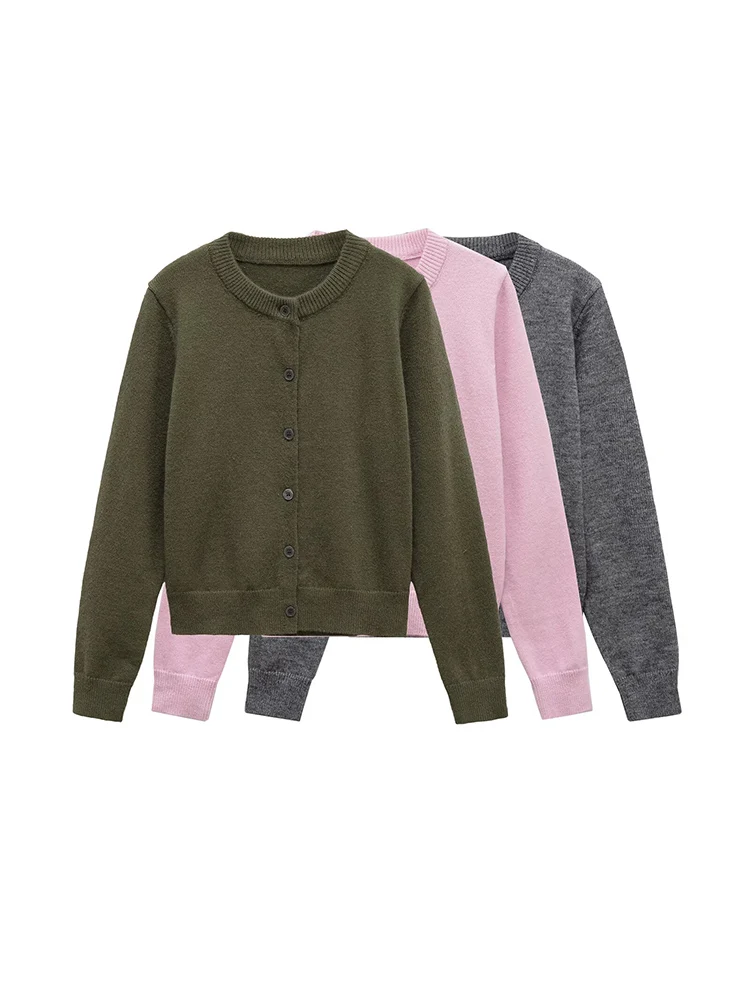 

European and American style autumn new fashion simple casual women's round neck design sense all-match commuter jacket
