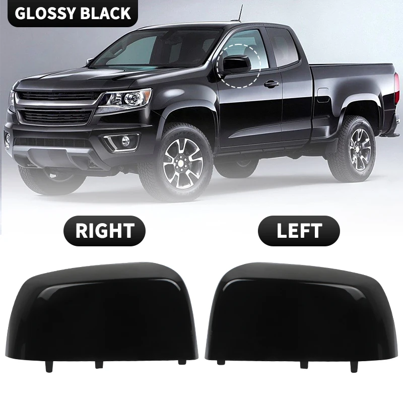 

Глянцевая черная крышка наружного зеркала заднего вида для пикапа Chevrolet Chevy Colorado 2015, 2016, 2017, 2018, 2019, 2020 2021