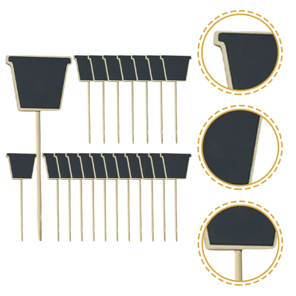 20 Pcs Home Accessories Message Card Sign Board Small Chalkboard Food Signs Signage Mini Boards Chalkboards Baby