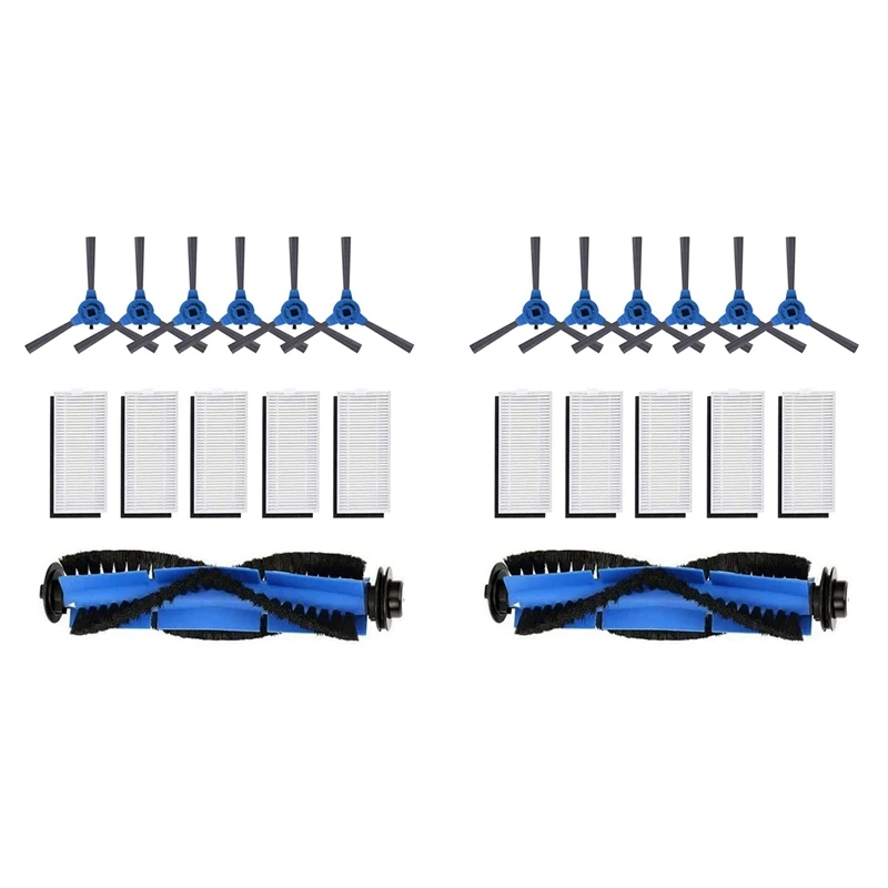 

2X основная боковая щетка с фильтром для Eufy Robovac 11S, Bagotte Bg600, Imatine C800, Deenkee Dk600, пылесоса, робота
