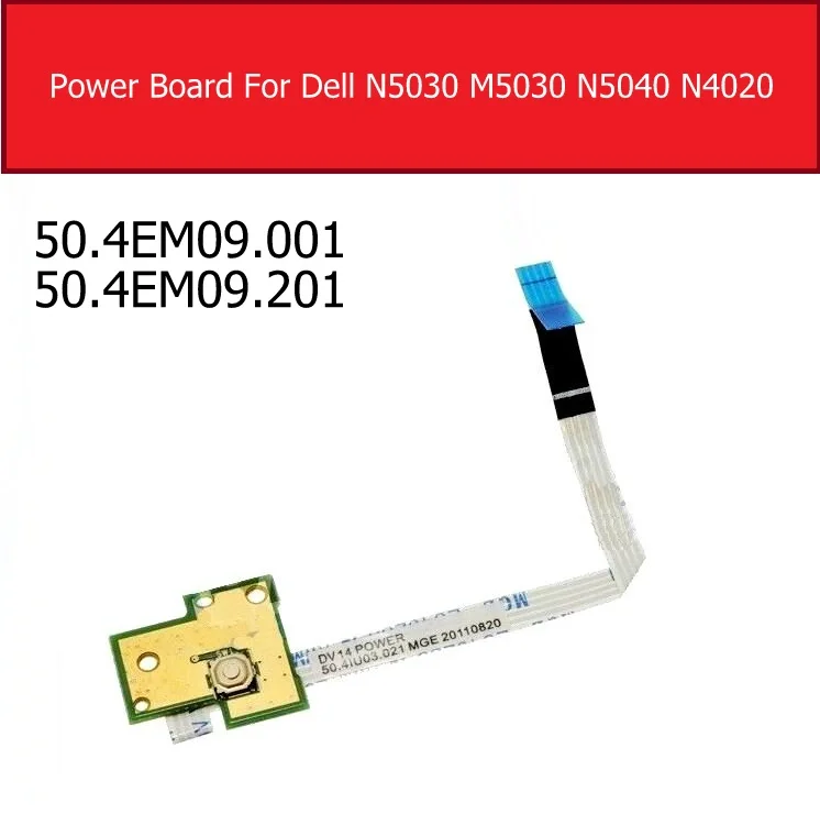 On Power Board For for DELL N5030 M5030 N5040 N4020 N4030 N4050 N/M4040 1540  button Jack Board 50.4EM09.001 50.4EM09.201