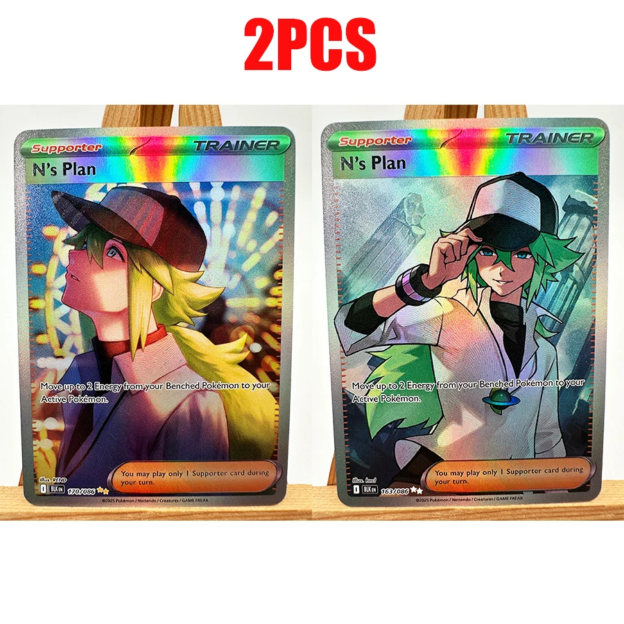 PTCG WHT BLK Victini Zekrom Reshiram Hida Englisch Spielzeug Hobbies Hobby Sammlerstücke Spielesammlung Anime-Karten