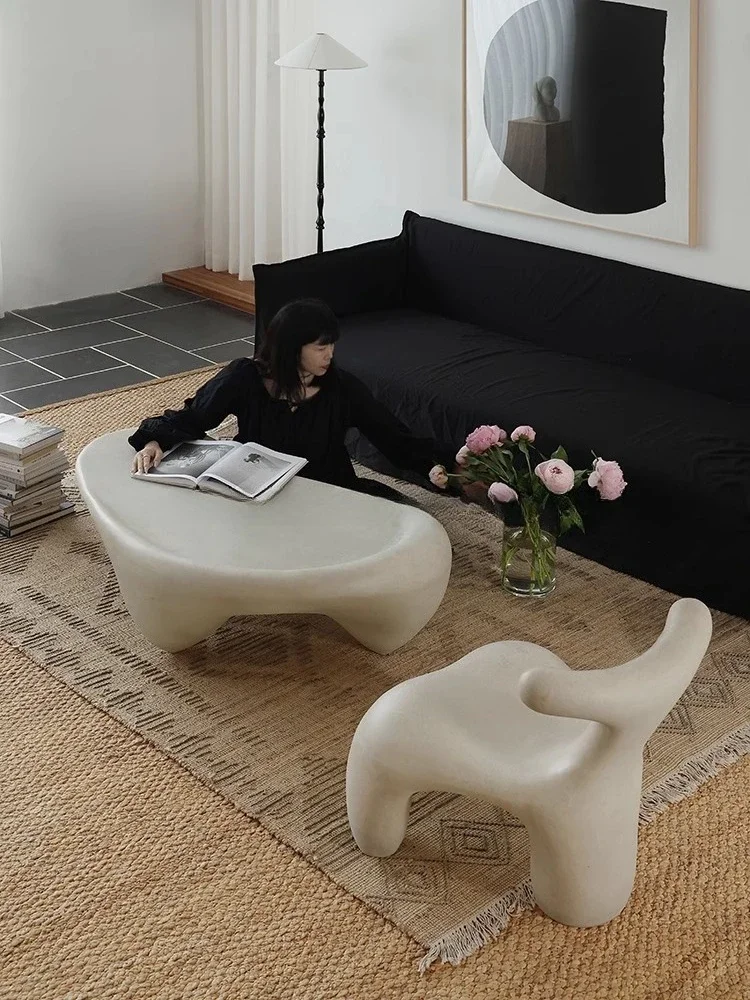 Snail coffee table, living room, coffee table fiberglass