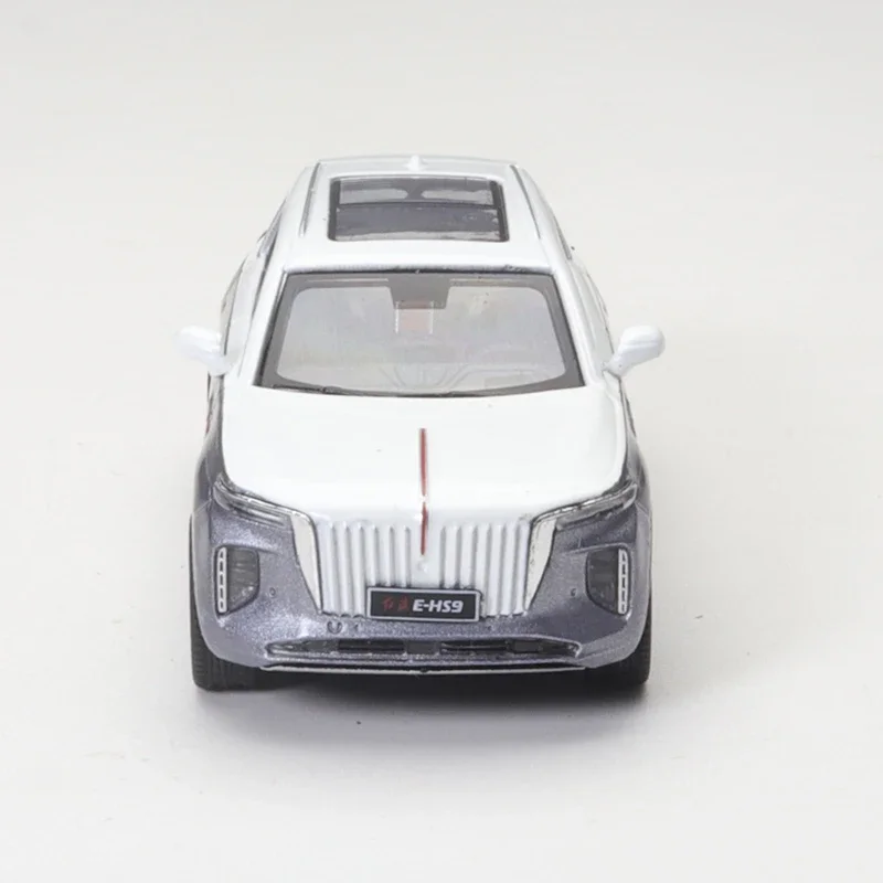 XCarToys 1/64 Hongqi E-HS9 White Gray Color Matching Alloy Diecast Model Car Toy Collection Gift