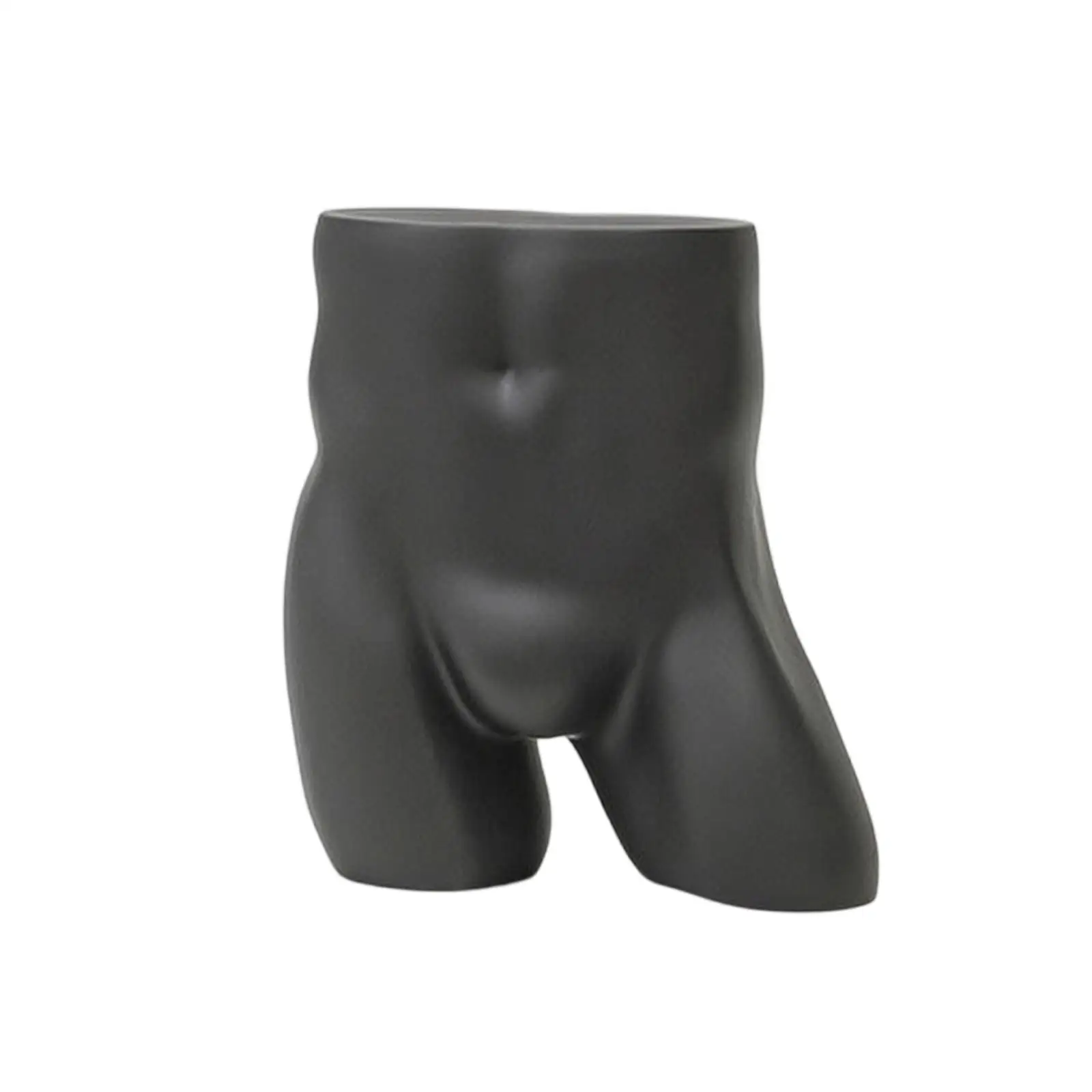 Mannequin Torso for Men Clothing Display with Fiberglass Construction and Flat Base for Boutique Setup