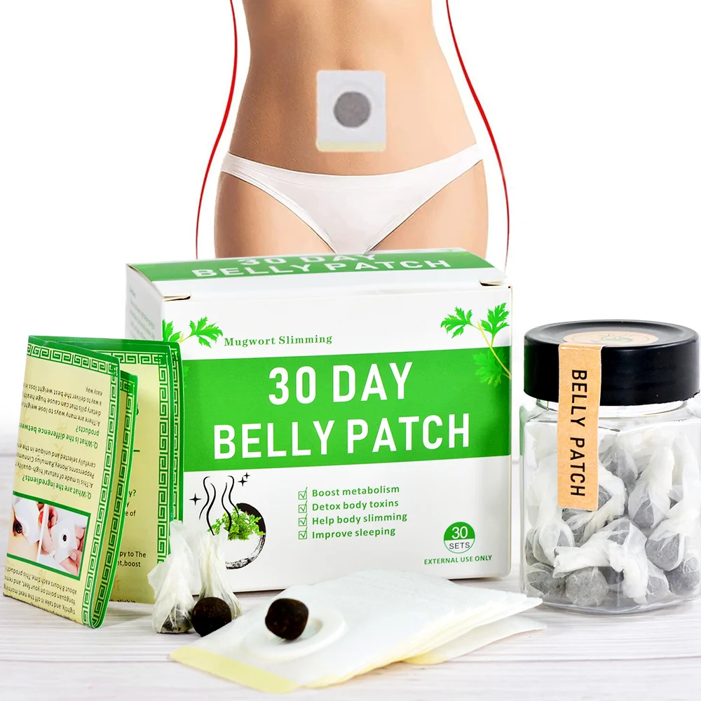 

30 Day Belly Slim Medical Patch Herbal Body Detox Minceur Improve Sleeping Slimming Fat Burner Plaster Weight Loss Navel Pill