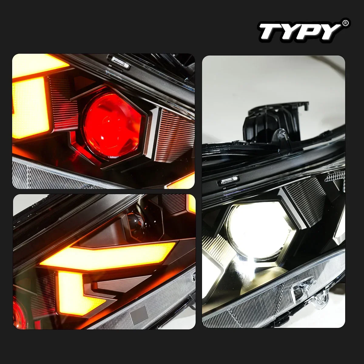 

TYPY New LED Head Lamp Upgrade Modified For Honda Accord 10th Headlight 2018-2022 Dynamic Signal Head Lamp Auto Accessories