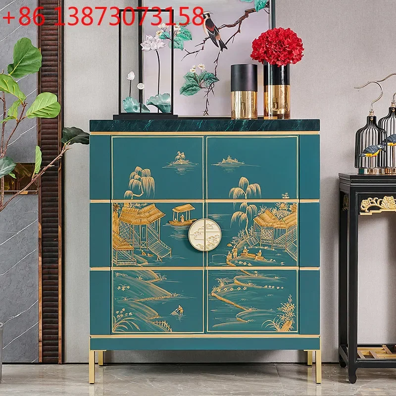 

Thin one-meter modern Chinese French household light luxury entrance shoe cabinet
