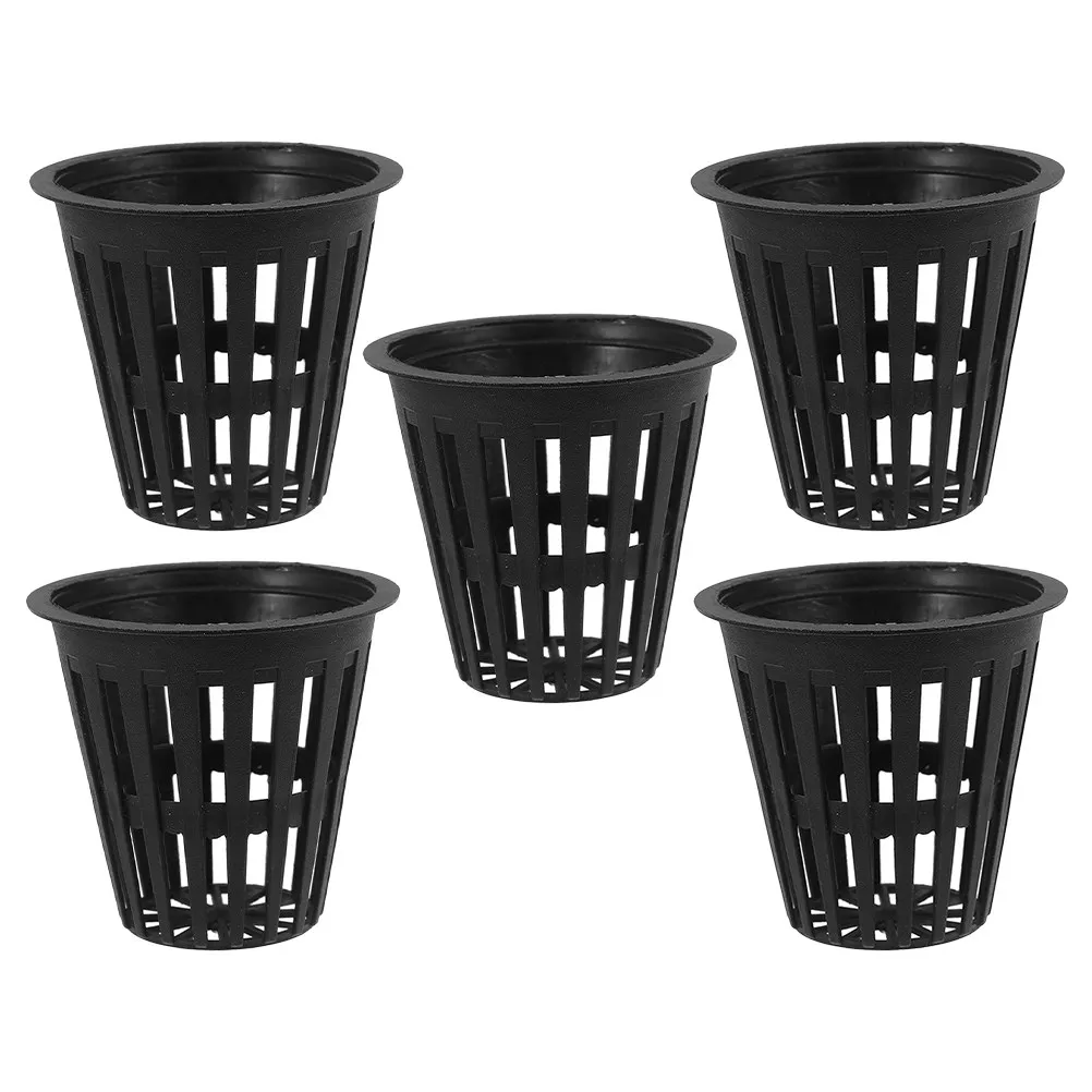 5Pcs Hydroponic Slotted Mesh Cups Breathable Design for Healthy Root Growth in Aquaponics Systems Slotted Net Cups