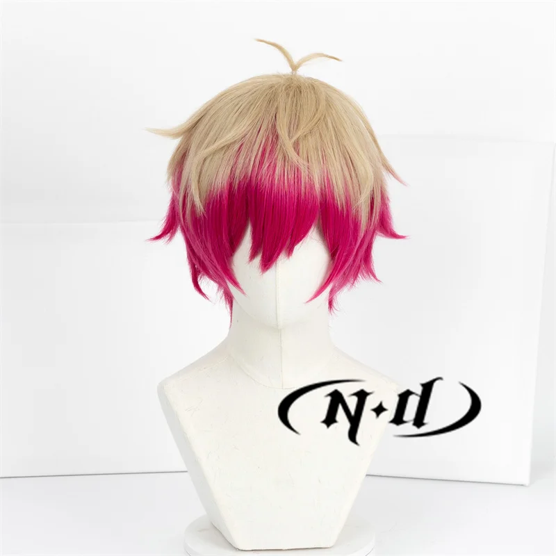 ND Alexis Ness Cosplay Wigs Anime BLUE LOCK The Magician Cosplay Magenta Hair Wigs for Anime Comic Con Coser Halloween Synthetic