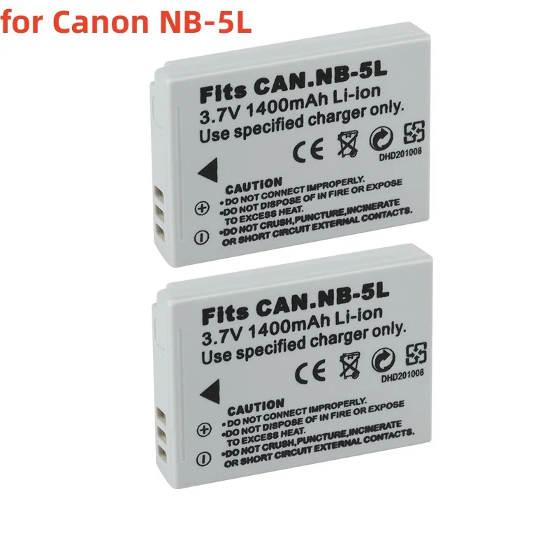 

NB-5L NB5L 1400mAh Battery for Canon IXUS 800 SX200 SX210 SX220 IS SX230 HS SD700 SD790 SD850 SD880 SD890 SD950 SD960 SD970 IS