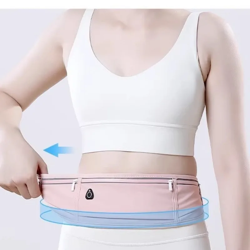 New Therunning waistbag doesn't shakewhen holding a mobile phone.Large-capacity mountain climbing, cycling and sports waist bag