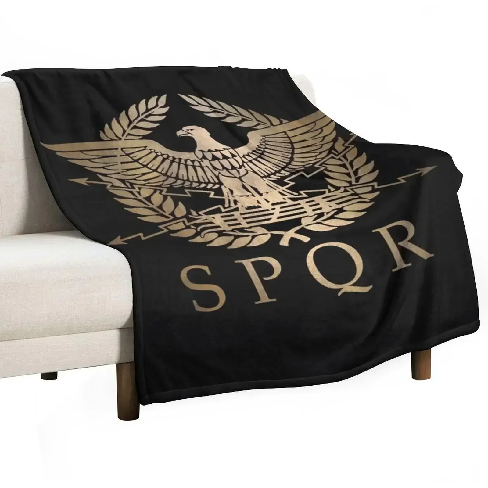 SPQR- Roman Empire Standard Shield Throw Blanket Decorative Sofas Tourist for winter Luxury Brand heavy to sleep Loose Blankets