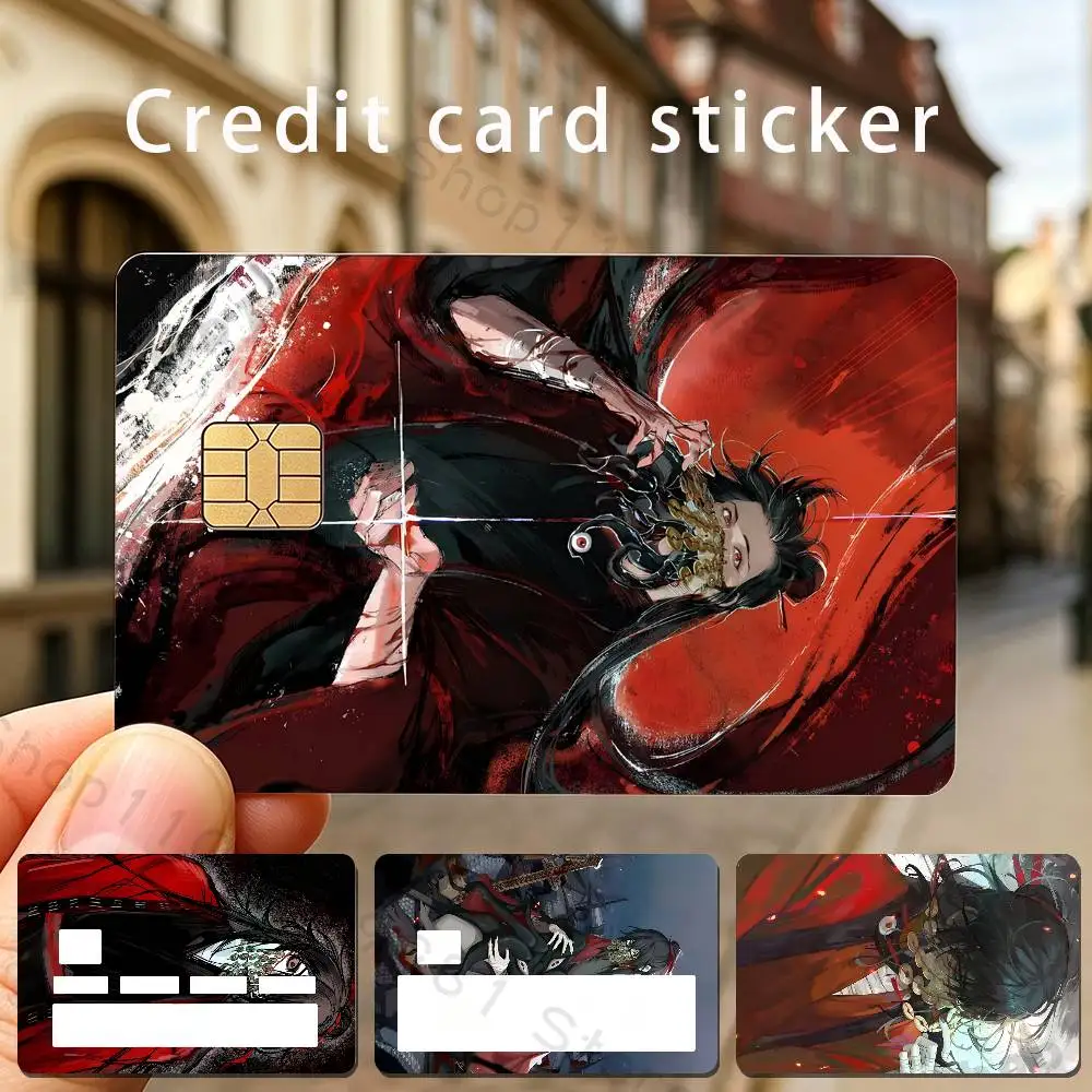 B-Bizarre I-Immortal li Huowang Holographic Laser Shinny Film Skin Cover Sticker for Debit Credit Card Bank Card