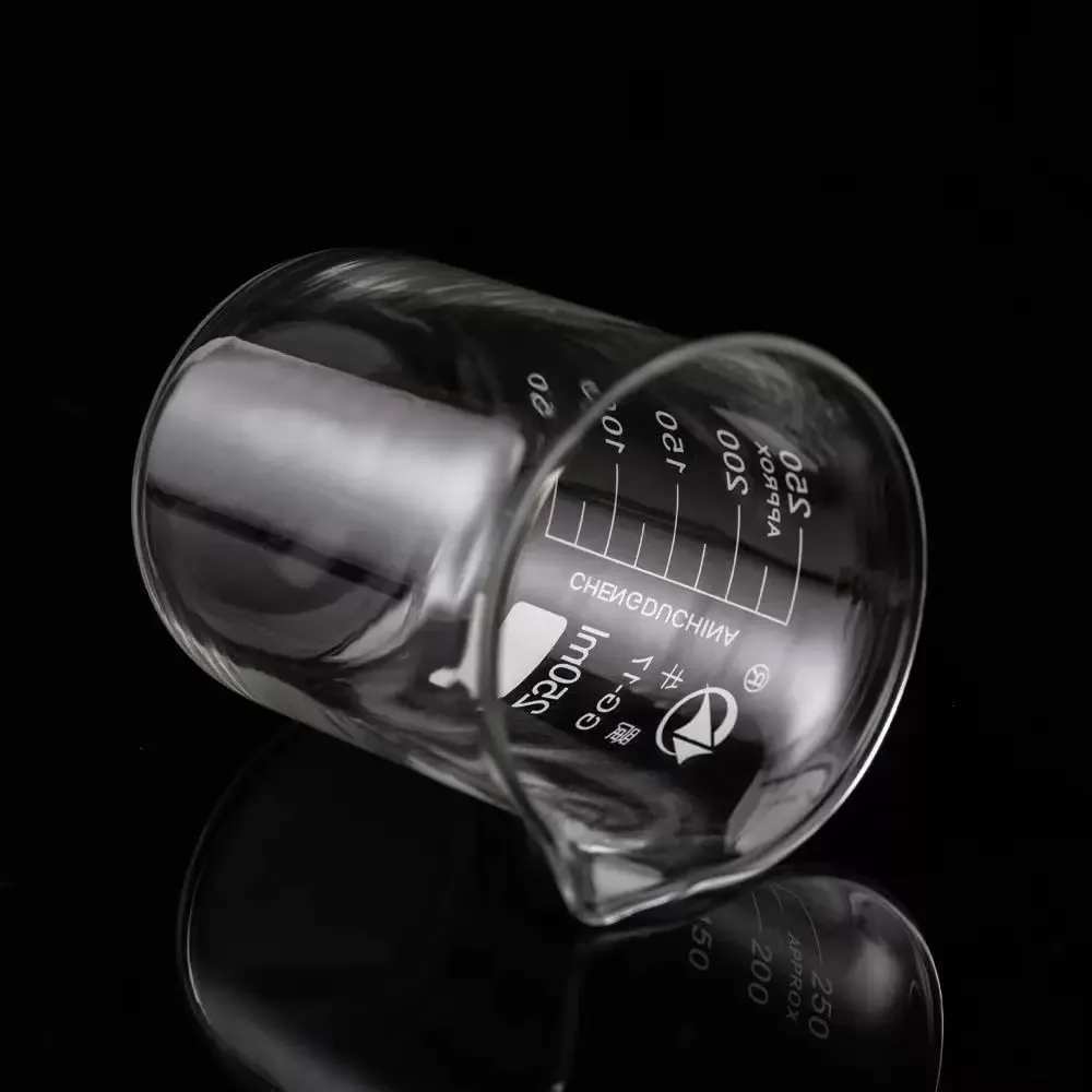 Borosilicate Glass Beakers 5ml~5000ml Graduated Printed Scale Measuring Cups with Spout Low Form Lab Beaker
