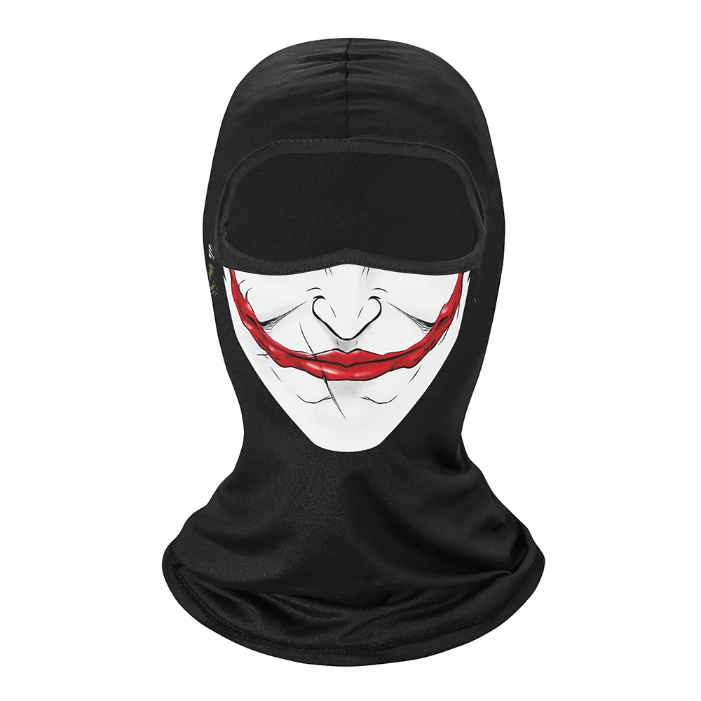 1pc Balaclava Face Mask Clown Ghost Skull Mask, Breathable Windproof, UV Sun Dust Protective Full Face Cover For Summer Sprin