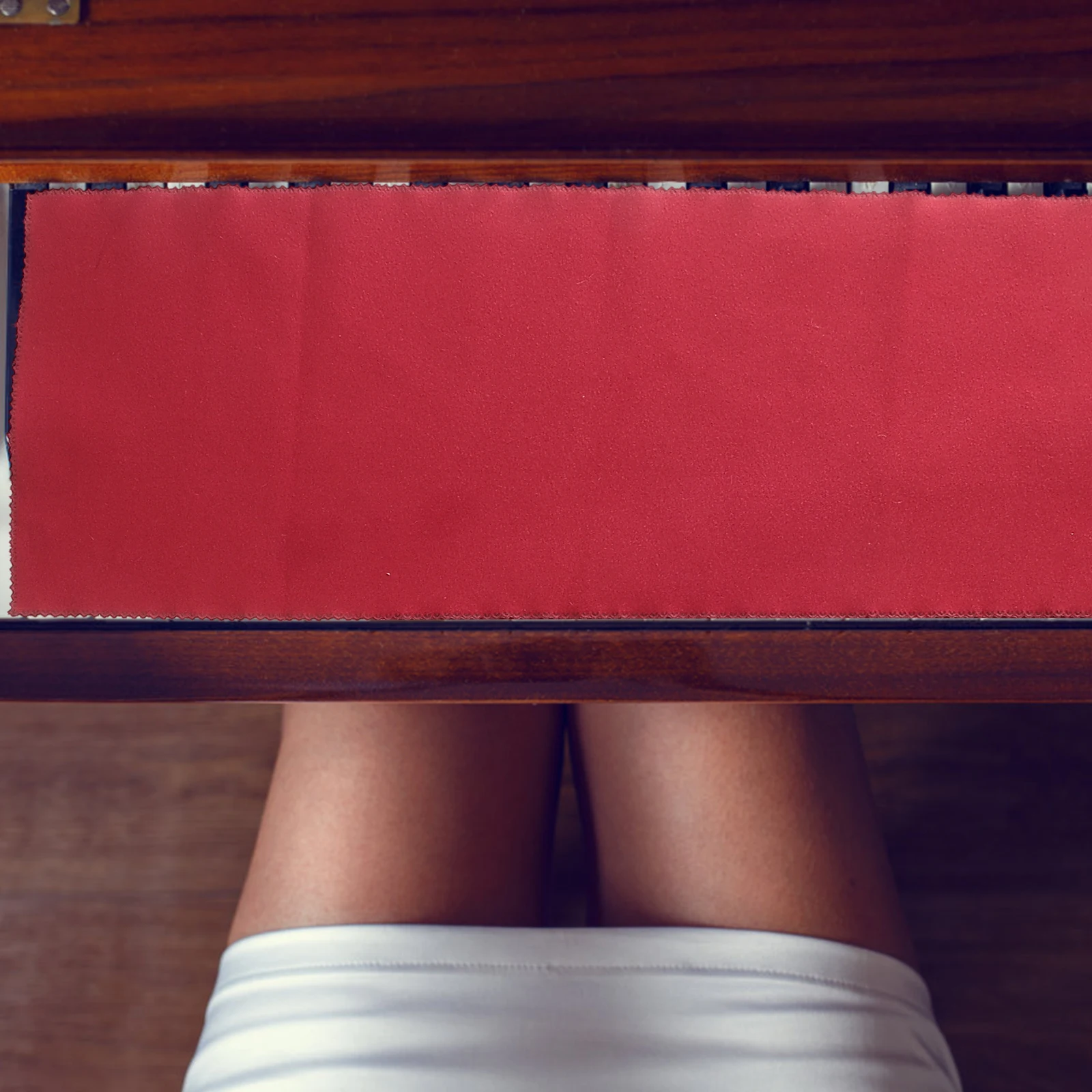 

Washable 127X15Cm Red Wool Piano Cover Keyboard Dust Protector For Musical Instruments