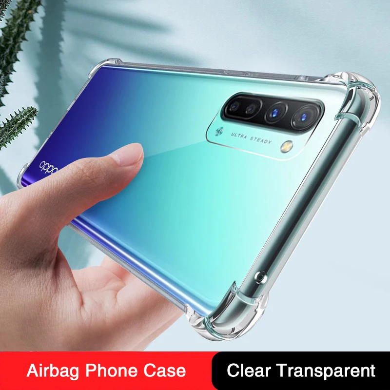 Soft Silicone Case for OPPO Reno3 Reno 3 Pro 3Pro Global Youth 5G Thin Airbag Clear Original Back Cover Mobile Phone Accessories