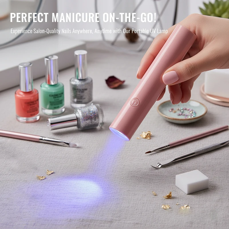مصباح صغير محمول لتعزيز الأظافر، مصباح جل لطلاء الأظافر، كابل USB، آلة تجفيف الأظافر، مصباح LED صغير محمول بالأشعة فوق البنفسجية للأظافر