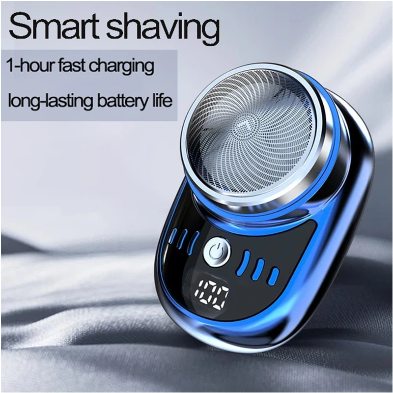 Portable Electric Shaver Razor Man Travel Attire Wet And Dry Usb Rechargeable Shaver Typec Charging Shaving Machine Mini For Men