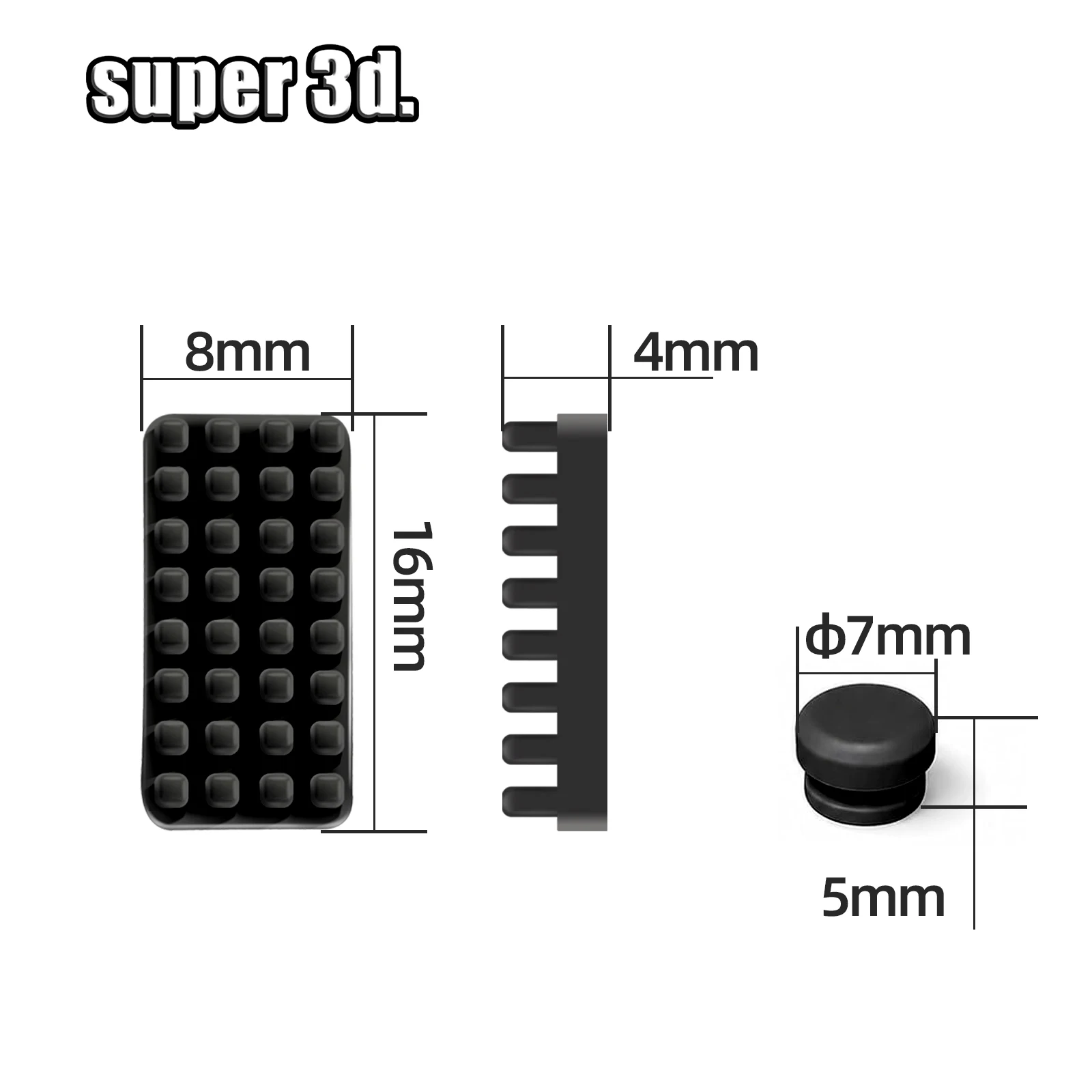 Nozzle Brush For Snapmaker U1 Wiper Silicone Brush Parking Heat Resistant for Snapmaker U1 Cleaning Tool 3D Printer Accessories