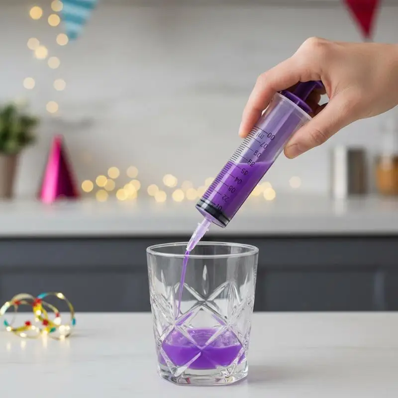 60ml 100ml Syringe Colored Push-Rod Ring Industrial Glue Injection Veterinary Medication Administration Laboratory Dispensing