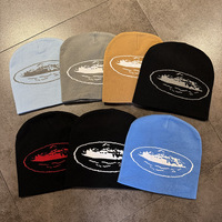 New cruise knitted hat for men and women in autumn and winter warm hip-hop rap skateboarding cold hat jacquard pullover hat