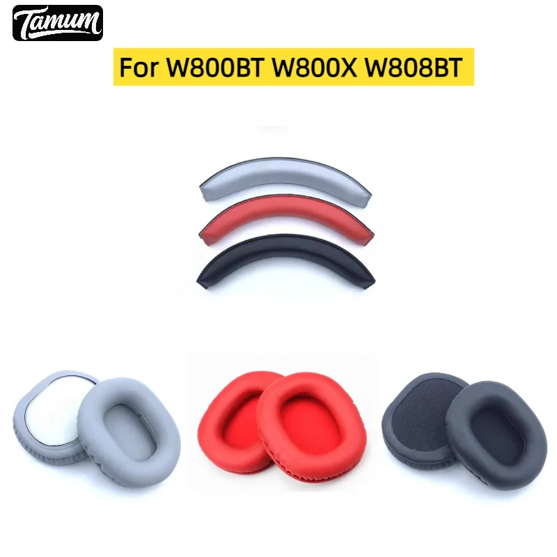 

Replacement Ear Pads Headband Cover For EDIFIER W800BT W808BT W800X K830 K815P G1 Headset Headphones Earmuff