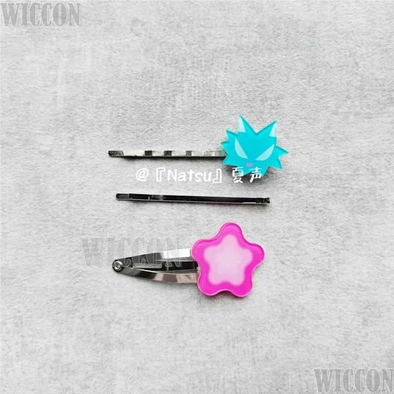 CyIvan R6 Hairclip Alien Stage Cosplay Cute Kawaii Prop Headwear Pink Flower Till Hairclip Halloween Carnival Gifts Man Customiz