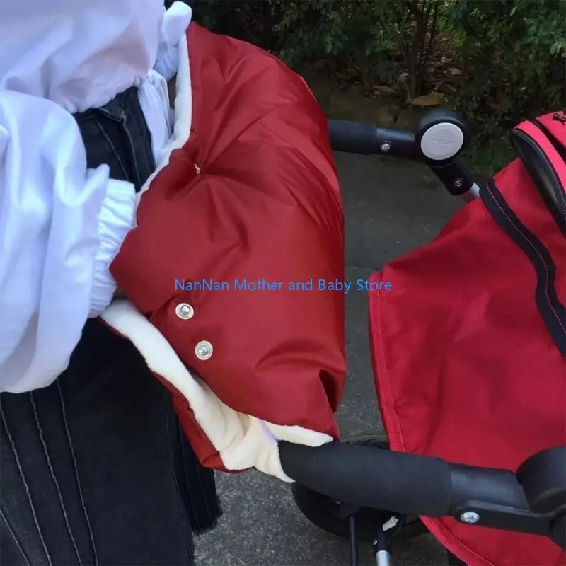 ملحقات معدات عربة الأطفال السميكة لكرسي الدفع باليد، أغطية شتوية لعربة الأطفال #2