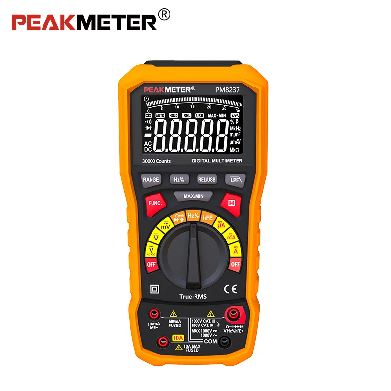 30000 Counts T-RMS Digital Multimeter PM8237 High Accuracy Meter for Solar System Measurement Solar Panel Multi  Meter