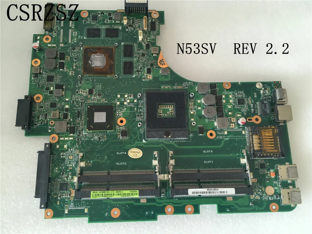 para o mainboard para asus n53sv placa mae do portatil rev 22 trabalho de teste bem 01