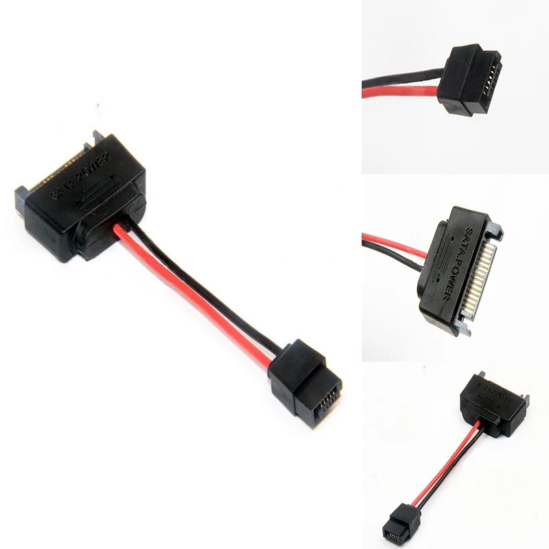 SATA 15Pin Male To 6Pin SATA Cable SATA 15 Pin To 6 Pin Power Adapter Cable For Notebook CDROM 6Pin Adapter Cable