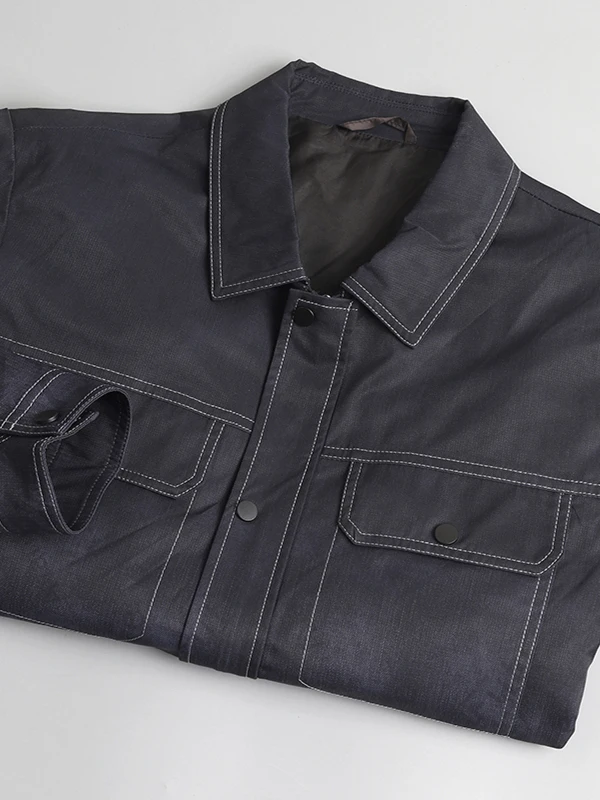 

Faionable Comfortable Men's Spring Autumn Busin Casual Stand Collar Jaet Skin-friendly Sli Outerwear Coat