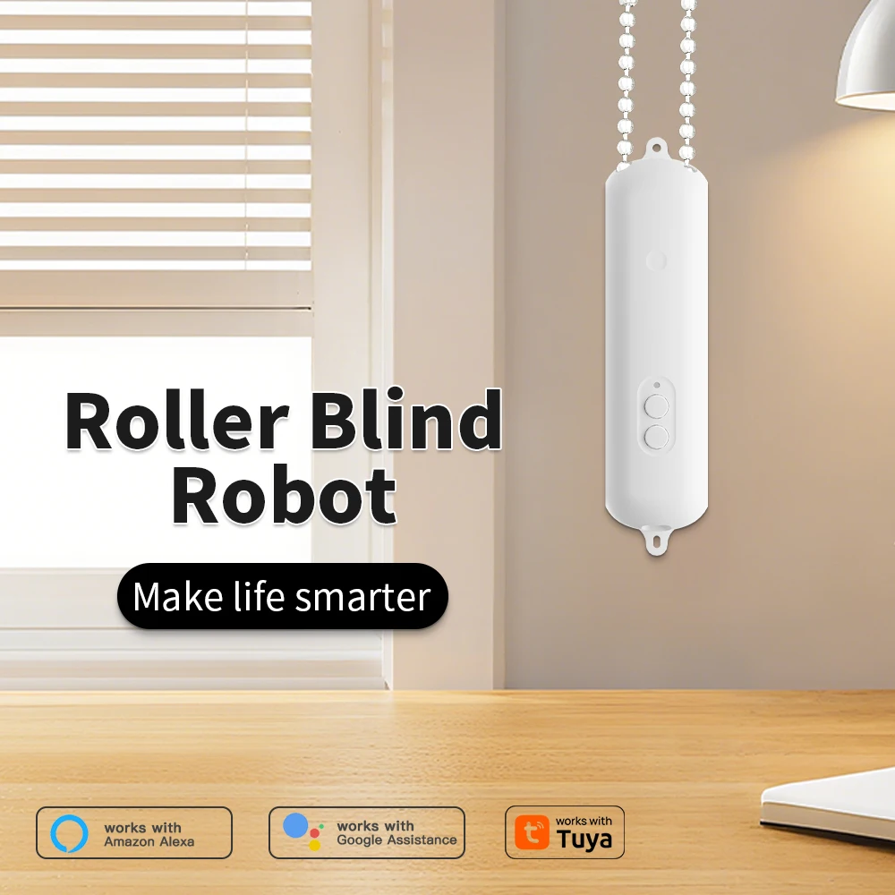 Rechargable Roller Blind Robot Automatic Curtain Bot Motorised Shutter Opener Support Alexa Google Assistant Siri Voice Control