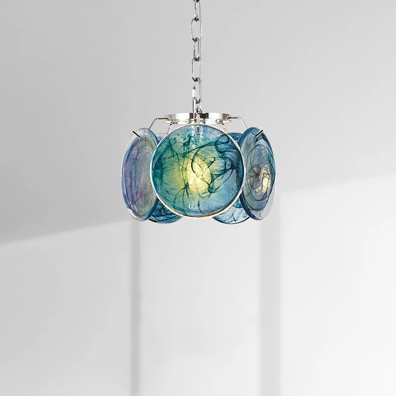 

Vintage Crystal Green Glass Chandelier E14 Pendant Light Elegant for Living Room Bedroom Lamp Ceiling Light Led Lamp for Room