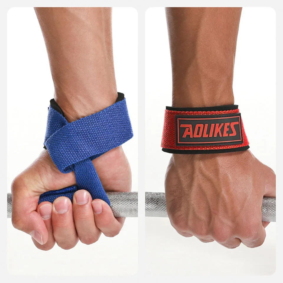 AOLIKES 1 Paar Gewichthebergurte, rutschfeste Silikon-Hebe-Handgelenkschlaufen, Kraft, Kreuzheben, Crossfit-Handgriffe, Handgelenkstütze – Detail 18