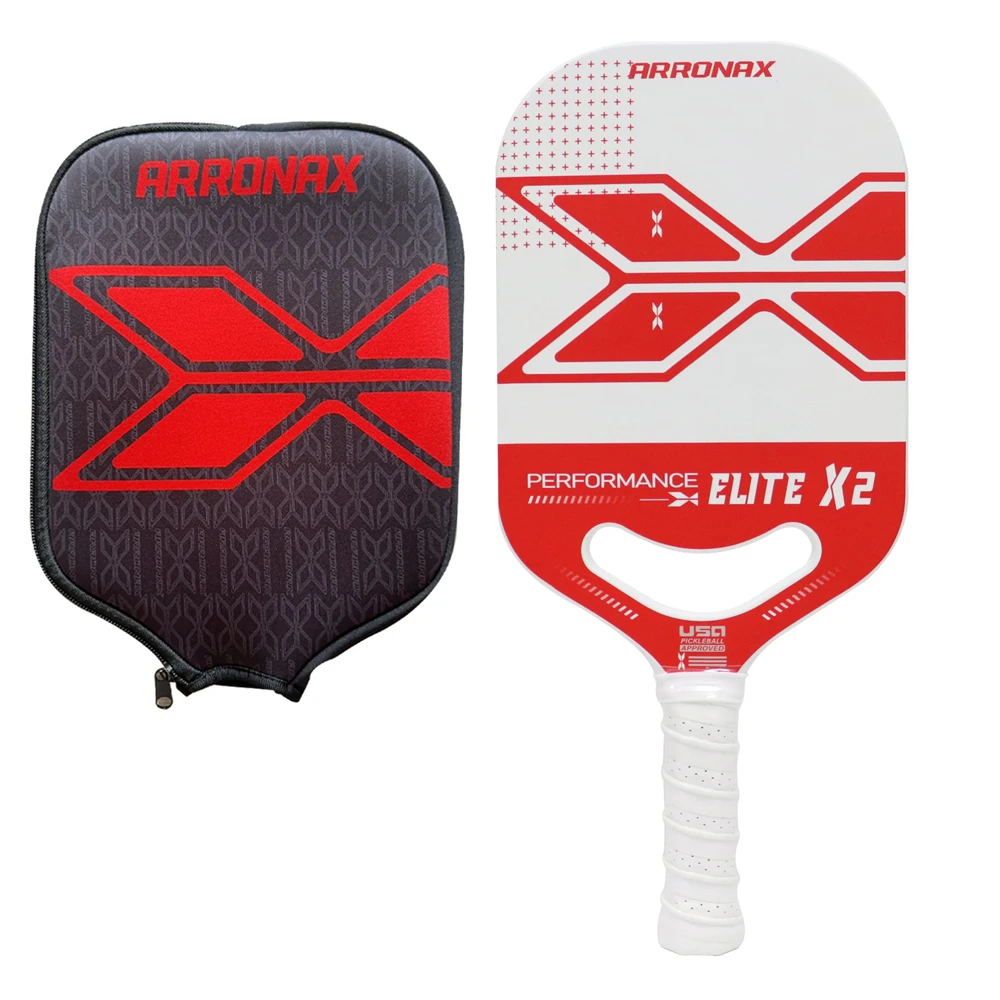 Carbon Fiber Thermoformed Paddle Rackets Set, Pickleball Set with 4 Balls 1 Carry Bag, Edgeless PP Core, 13mm