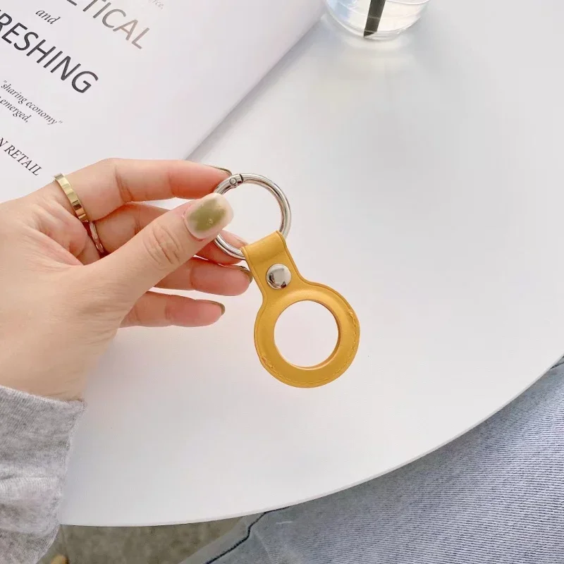 เคสหนัง FF-pf5 50ชิ้น/ล็อตสำหรับ Apple Airtags ฝาครอบป้องกันสำหรับเครื่องติดตามตำแหน่งป้องกันการสูญหาย