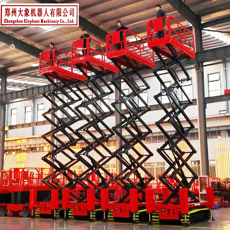 Customized Scissor Lift Table Electric 10m Self Propelled Scissor Lift 500kg 320kg Stationary Lift Scissors